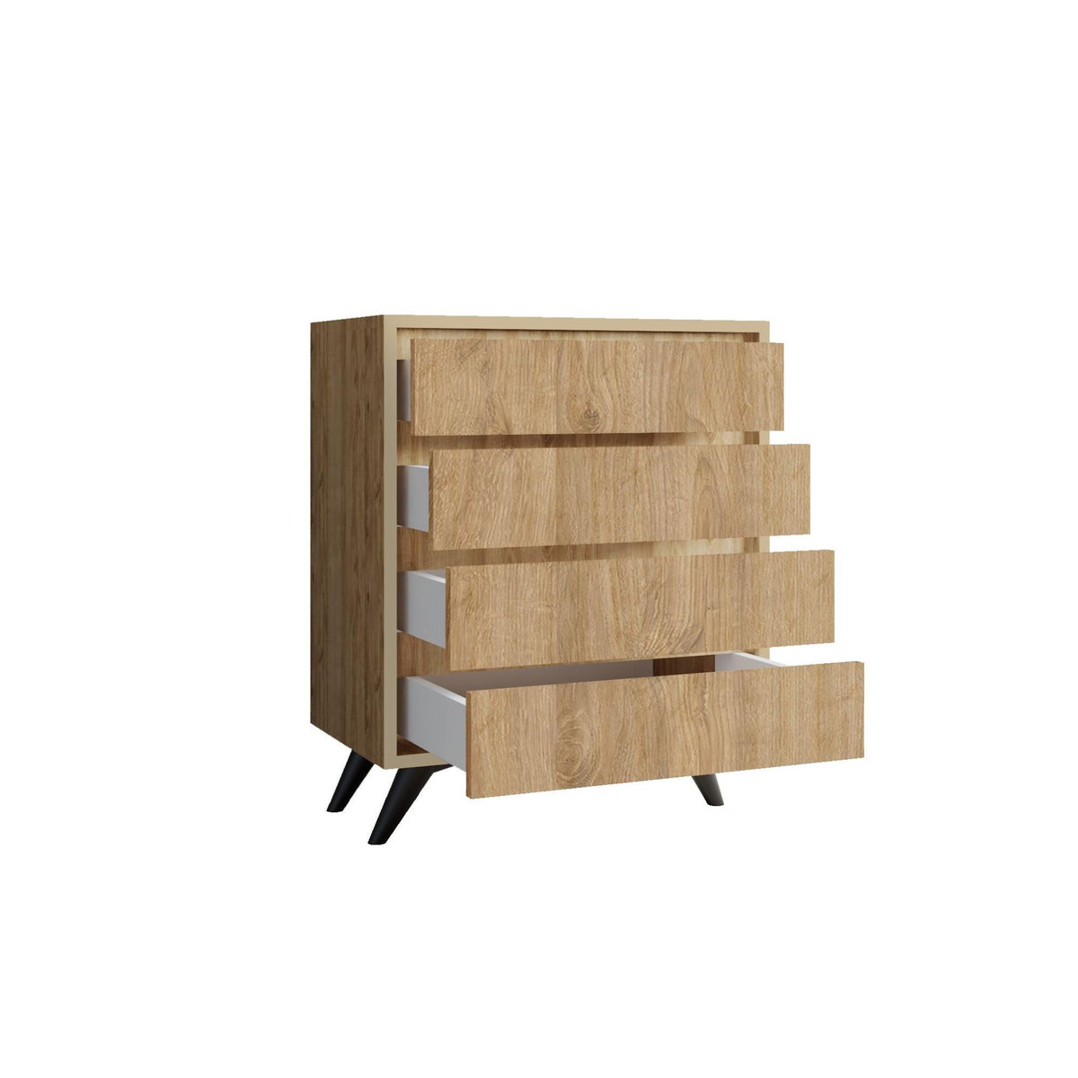 Habitat et Jardin Commode en bois  Suvera  - 70 x 40 x 86 cm - Marron clair