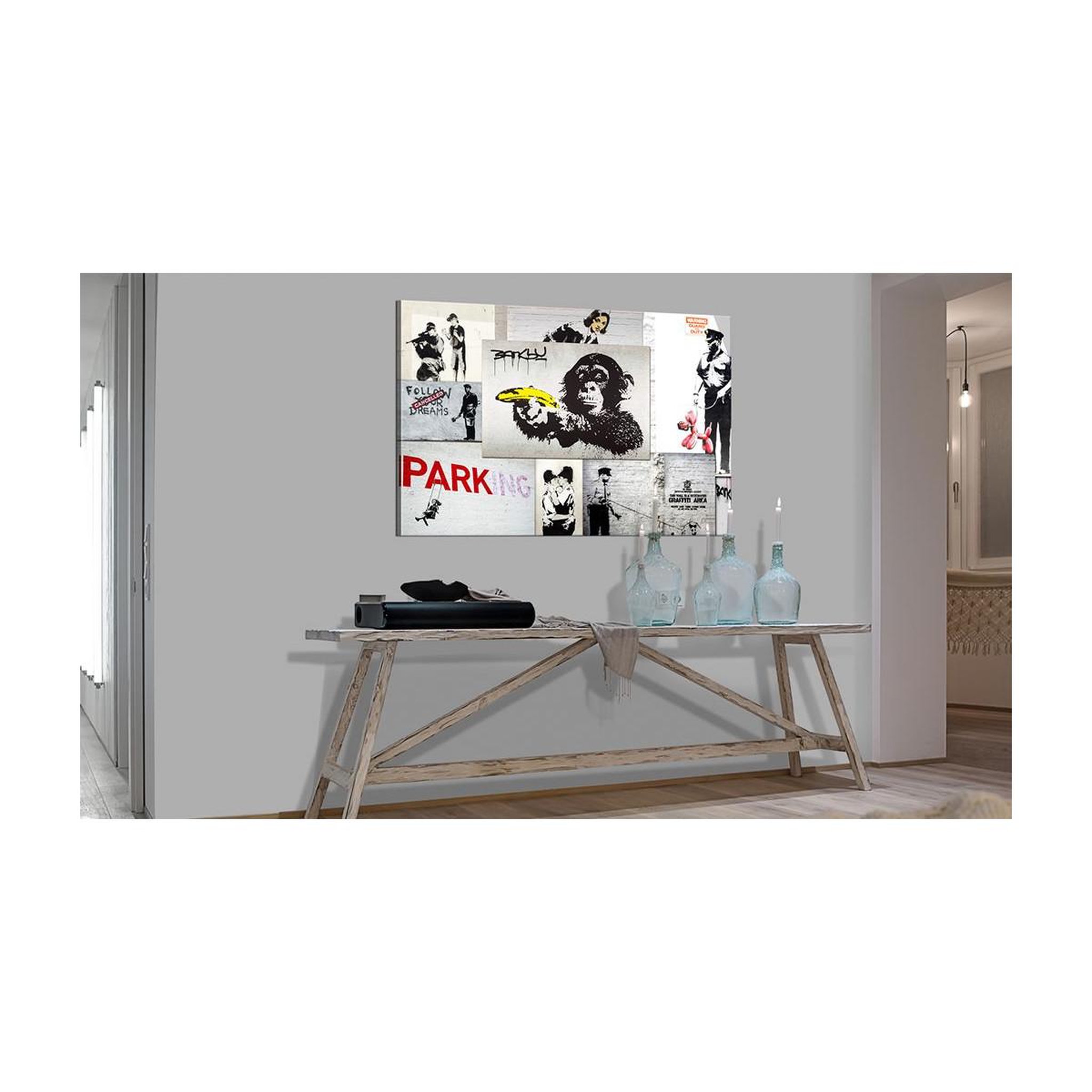 Voir la diapositive 2 : Paris Prix Tableau imprimé  banksy - police fantasies