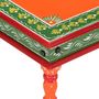 Voir la diapositive 4 : VIDAXL Table basse orange bois de manguier massif peint a la main