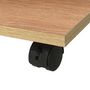 Voir la diapositive 5 : VIDAXL Etagere a roulettes 50x35x42 cm Chene