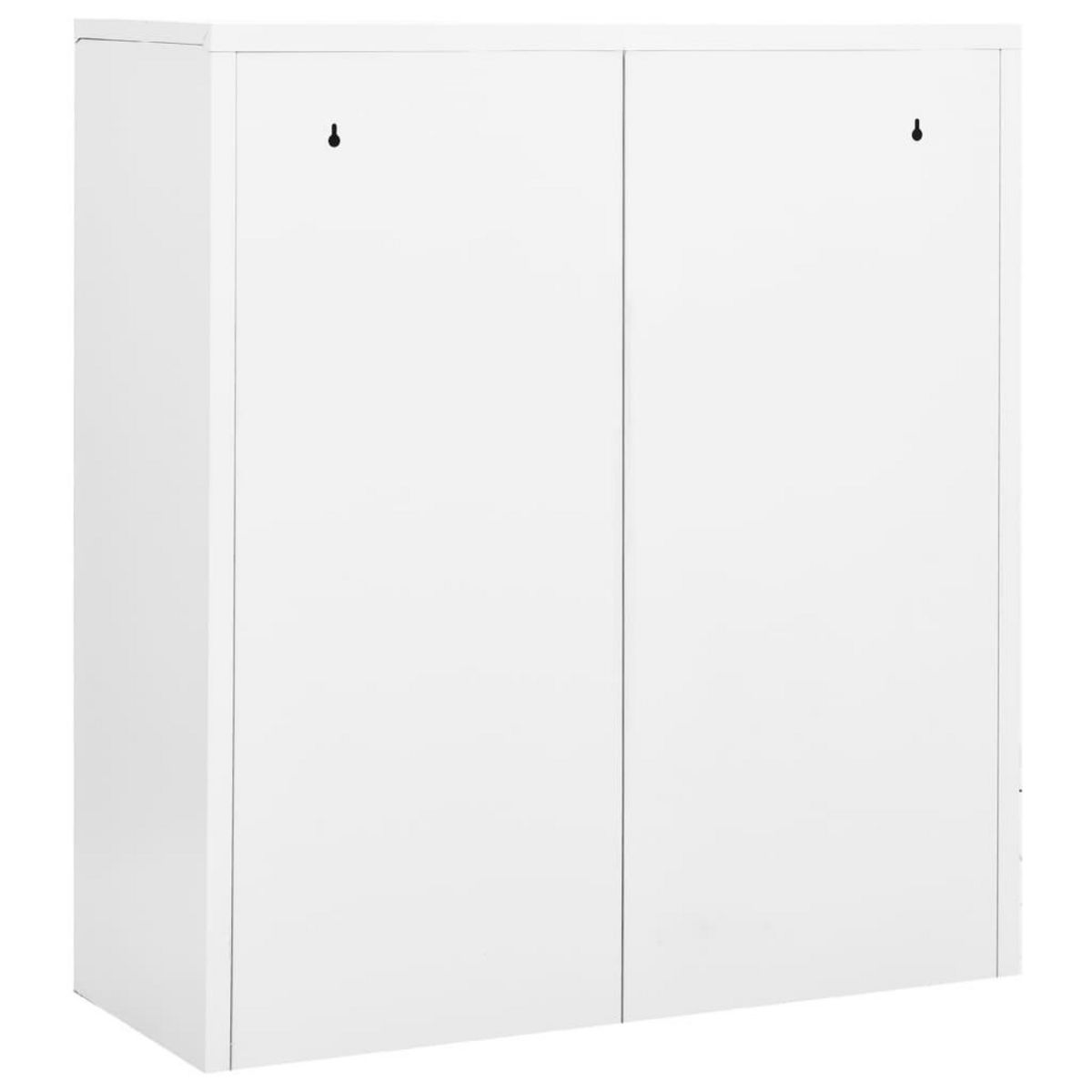 VIDAXL Armoire de bureau Blanc 90x40x102 cm Acier