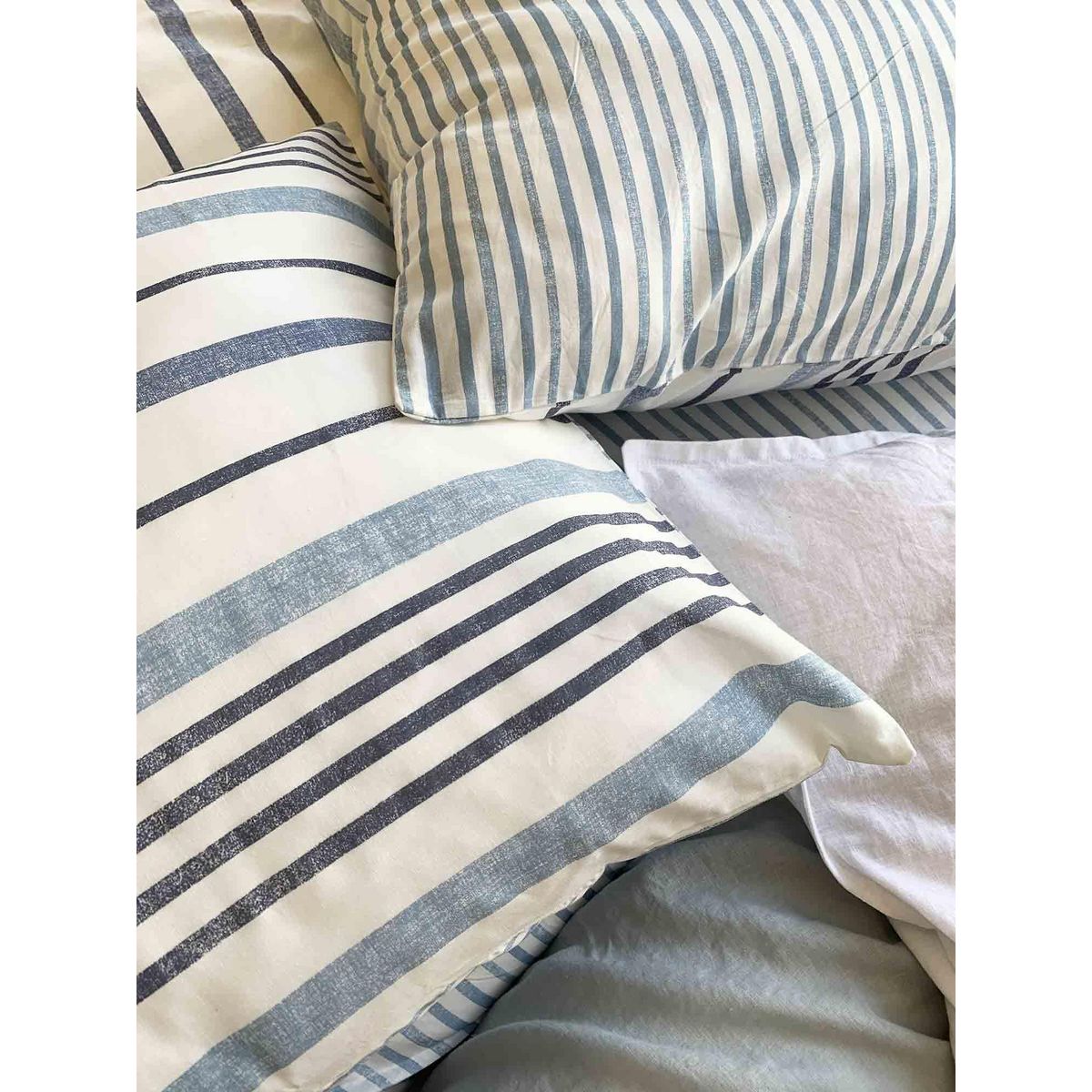 Home collection Parure housse de couette 100% coton lyocell 57fils calanque