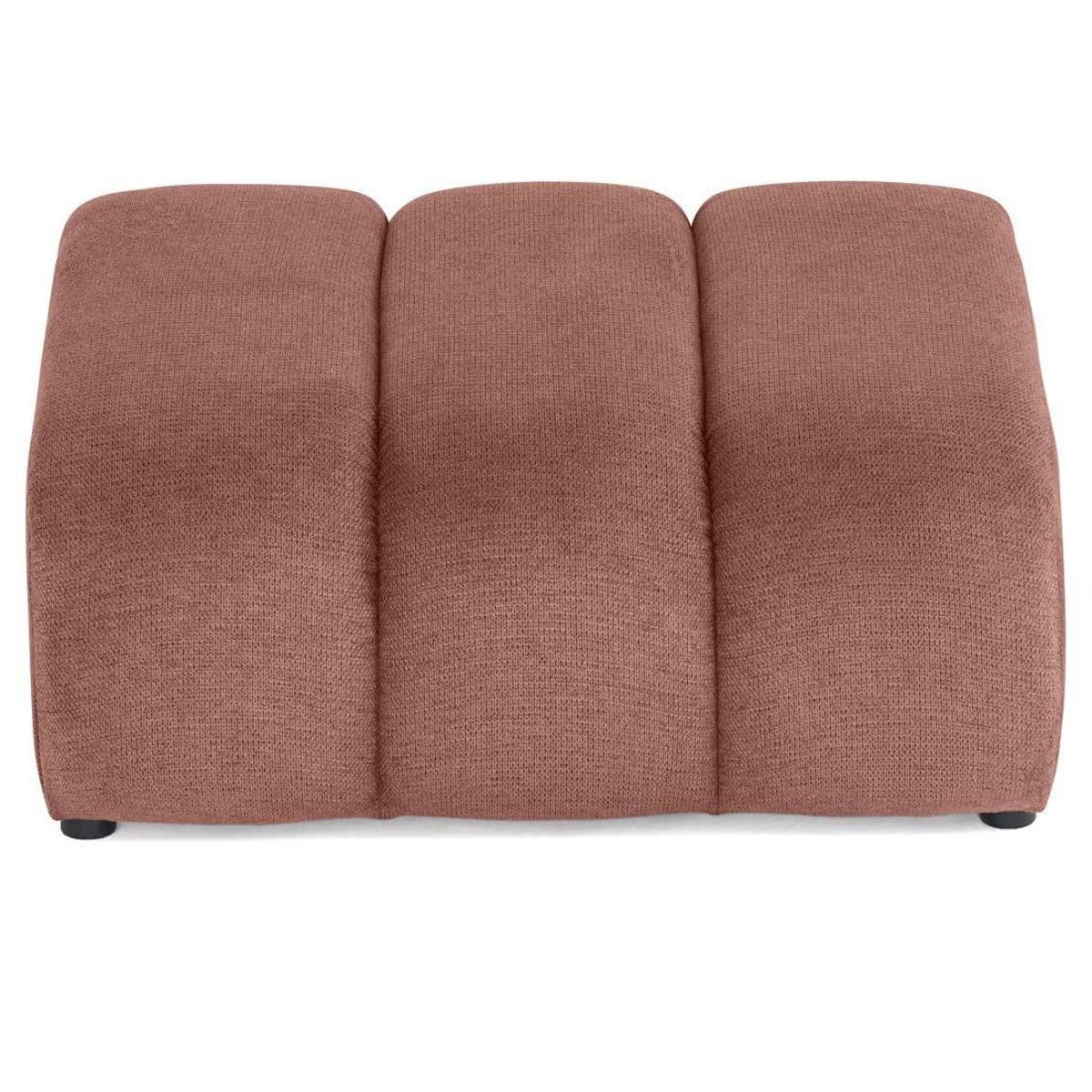 LISA DESIGN Debbie - pouf en tissu texturé