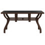 Voir la diapositive 3 : VIDAXL Table de jardin Marron et noir 140x70x70 cm Acier et verre