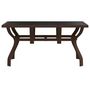 Voir la diapositive 3 : VIDAXL Table de jardin Marron et noir 140x70x70 cm Acier et verre