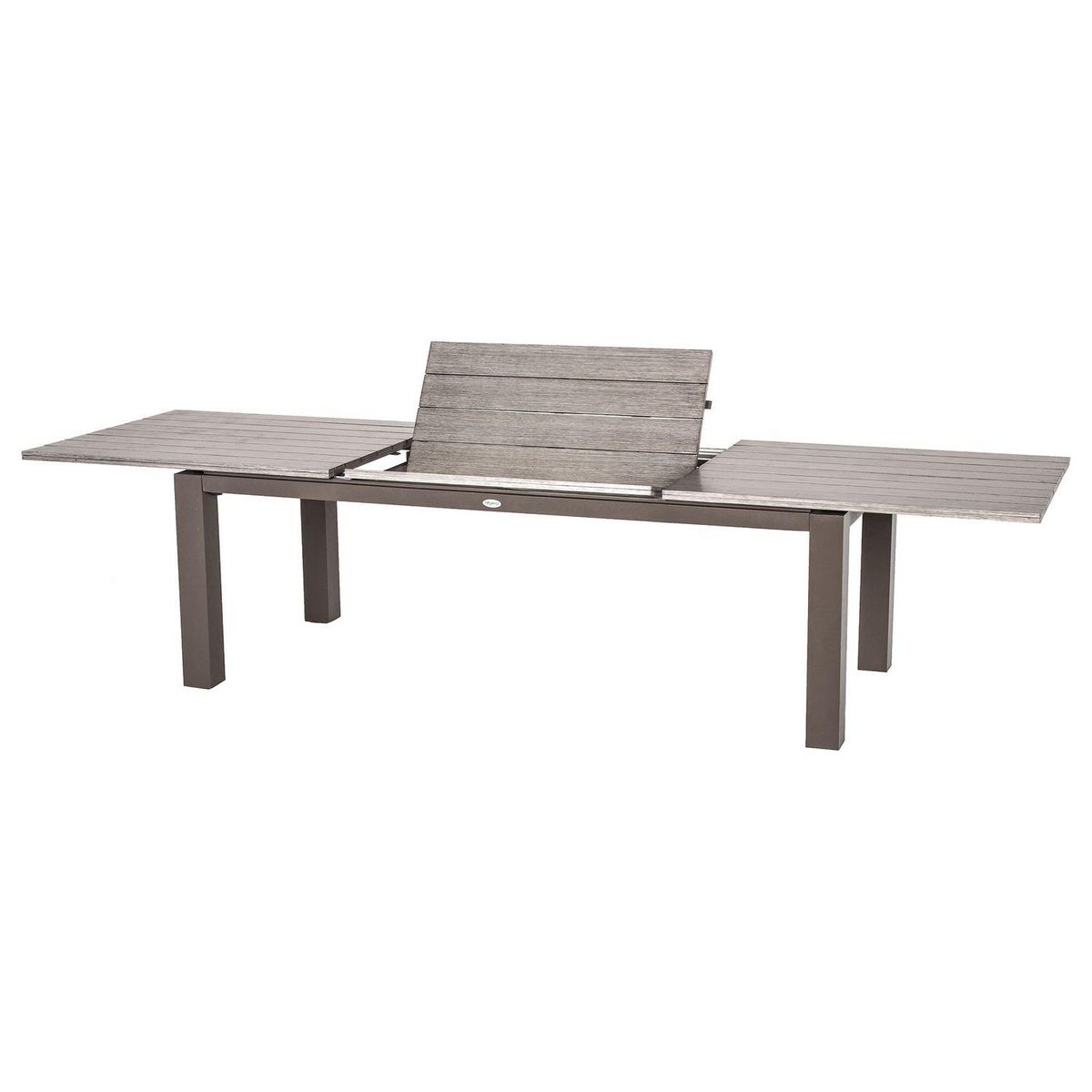 HESPERIDE Table de jardin extensible 10 Personnes Héraklion - L. 220/320 cm - Gris tonka