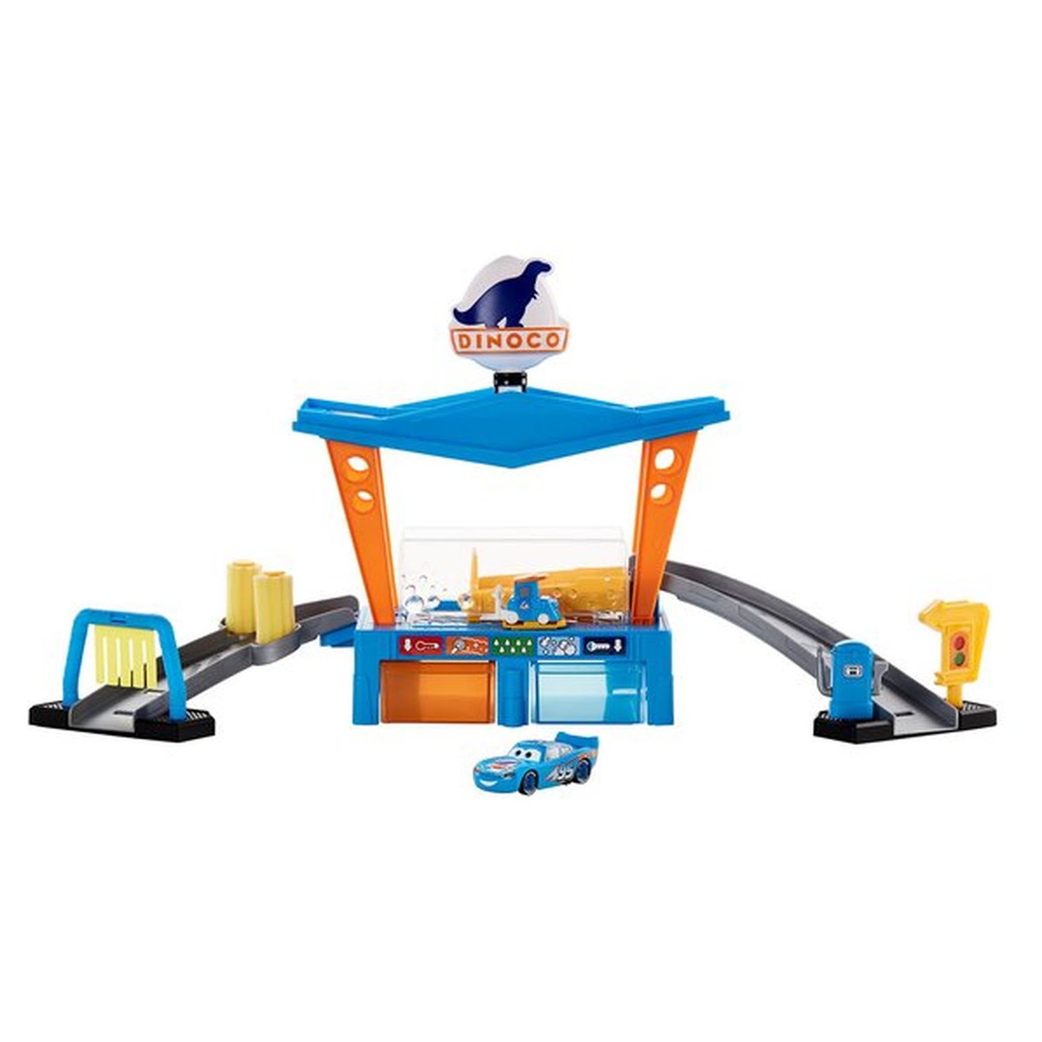 Voir la diapositive 1 : MATTEL Mattel Cars station de lavage Dinoco