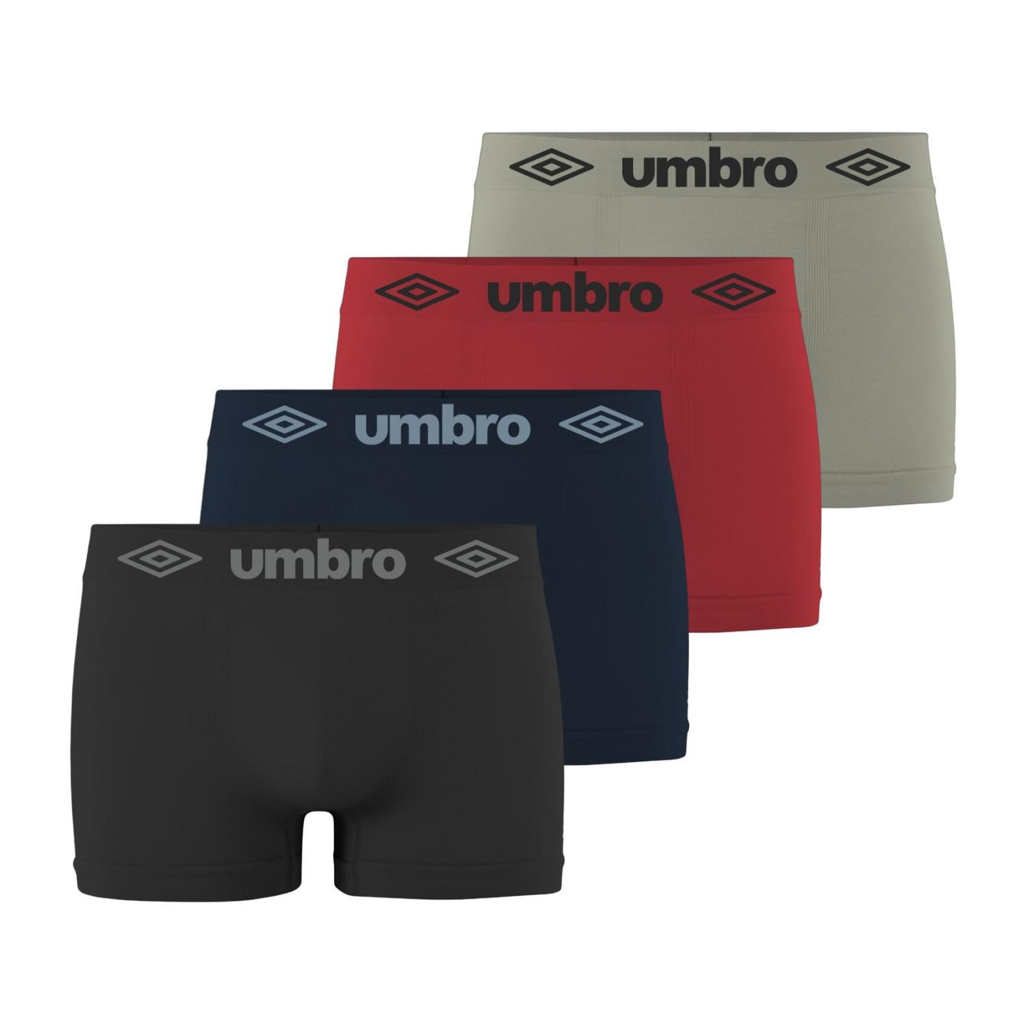 Voir la diapositive 1 : UMBRO Lot de 4 boxers homme sans couture Seamless