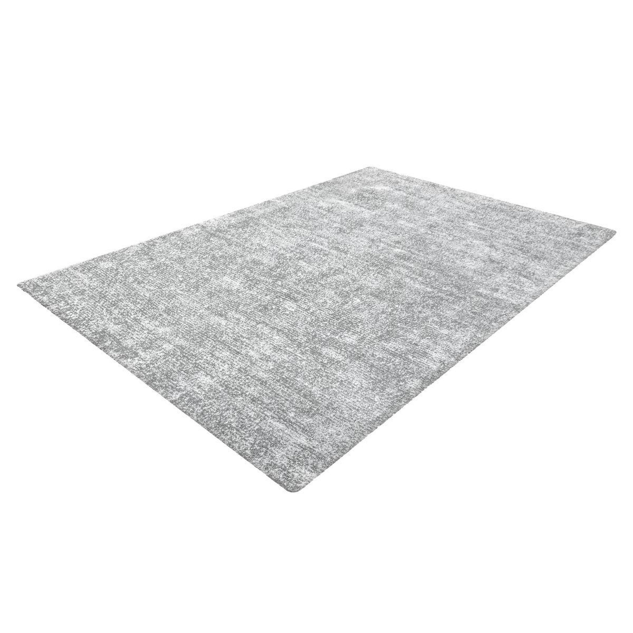 Voir la diapositive 4 : Paris Prix Tapis Vintage Tissé à la Main  Etna  Gris & Argent