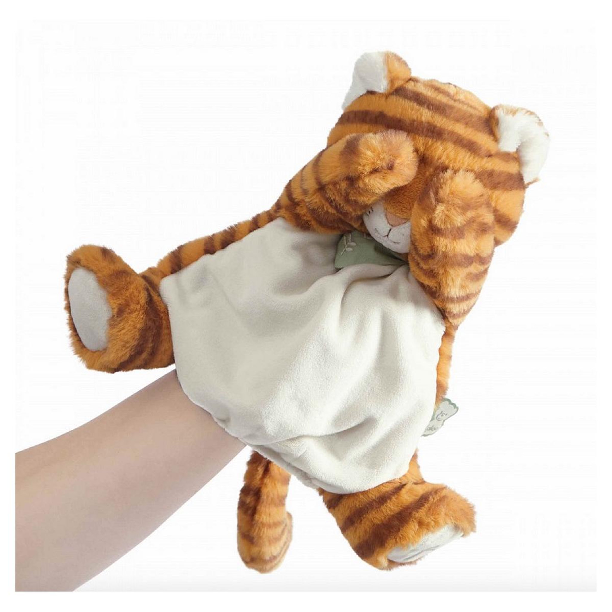 Voir la diapositive 3 : Kaloo Marionnette Tigre Papaye - 24 cm