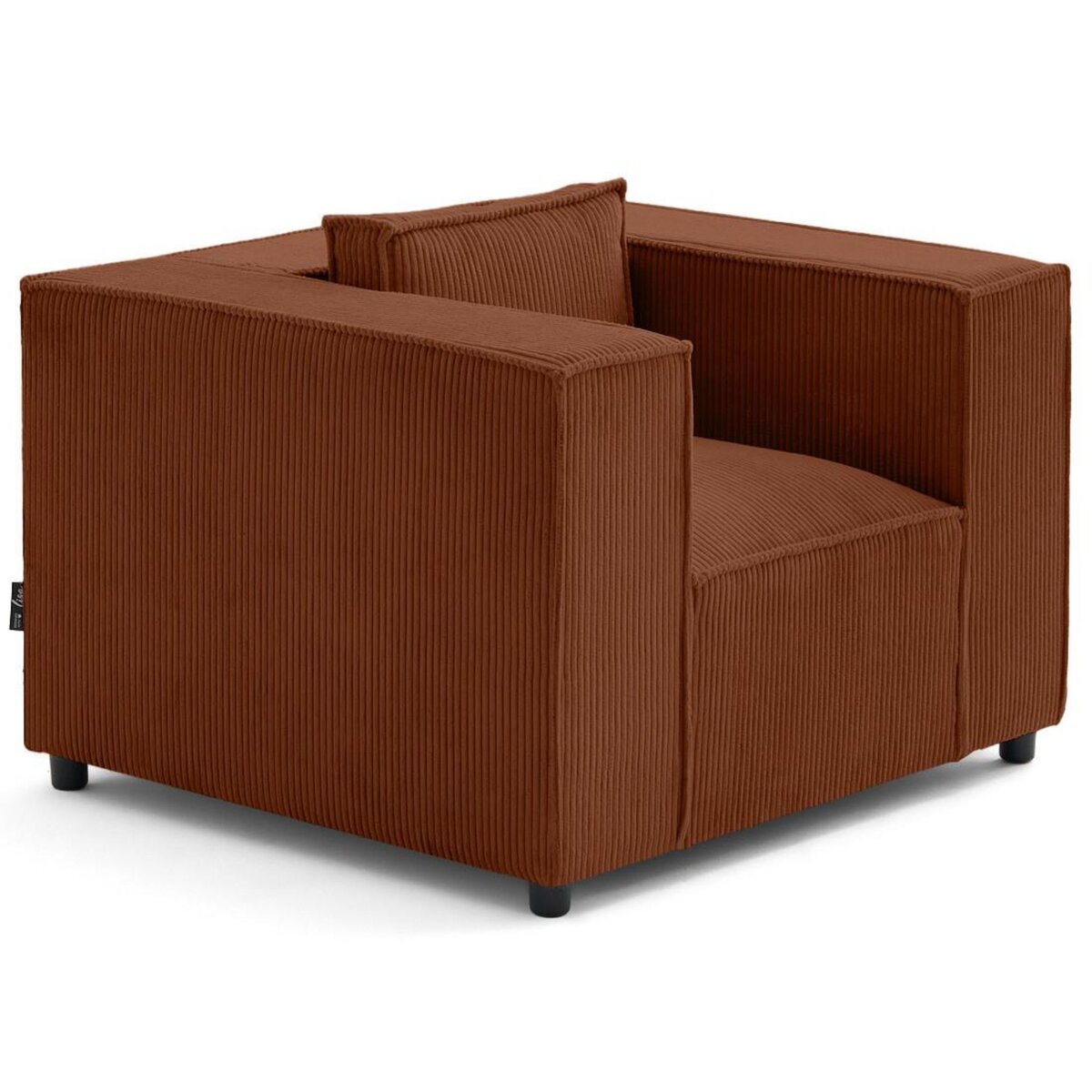 LISA DESIGN Stella - fauteuil en velours côtelé