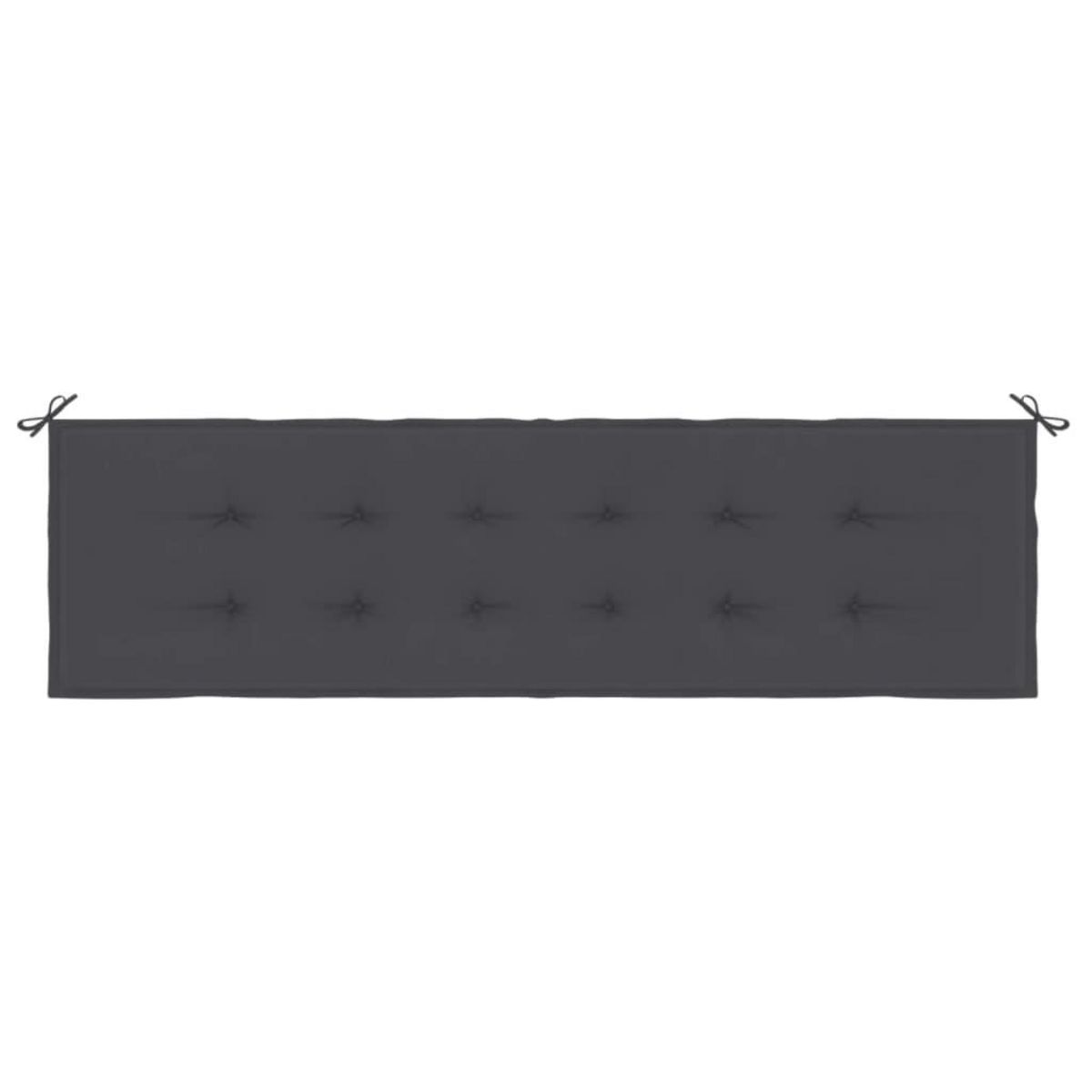 VIDAXL Coussin de banc de jardin anthracite 180x50x3 cm tissu oxford