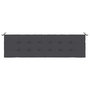 Voir la diapositive 4 : VIDAXL Coussin de banc de jardin anthracite 180x50x3 cm tissu oxford