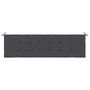 Voir la diapositive 4 : VIDAXL Coussin de banc de jardin anthracite 180x50x3 cm tissu oxford