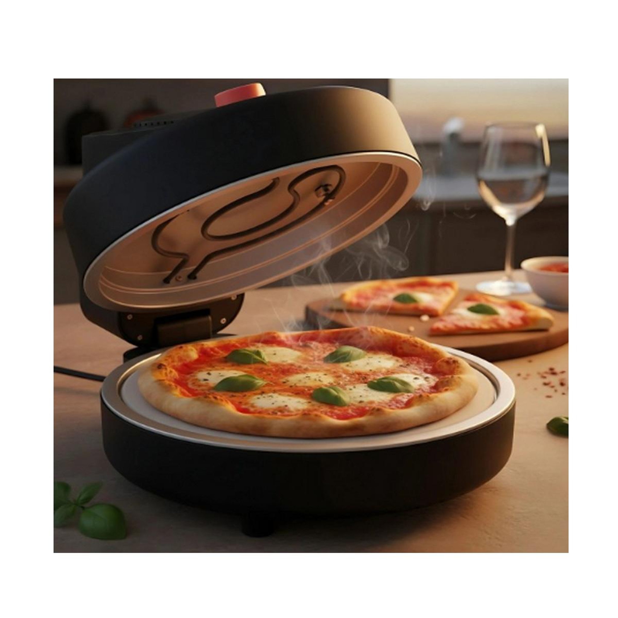 Voir la diapositive 3 : LIVOO Four à pizza 1800w noir - DOC347CO