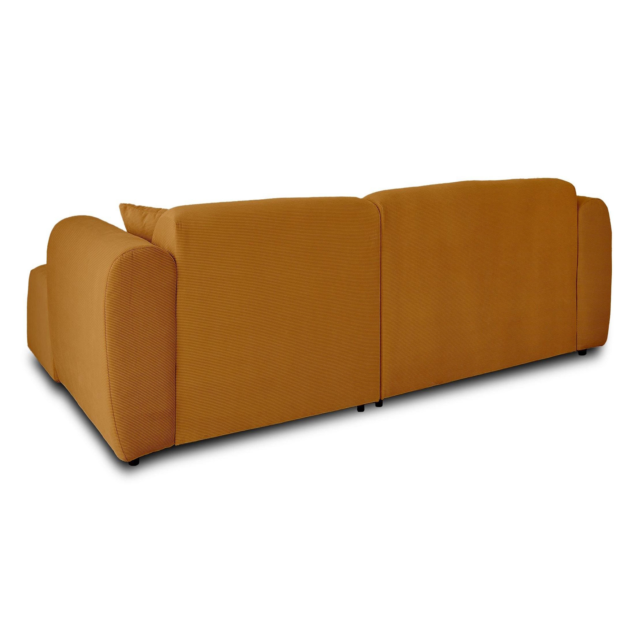 Voir la diapositive 6 : LISA DESIGN Aumance - canapé d'angle droit 4 places - en velours côtelé