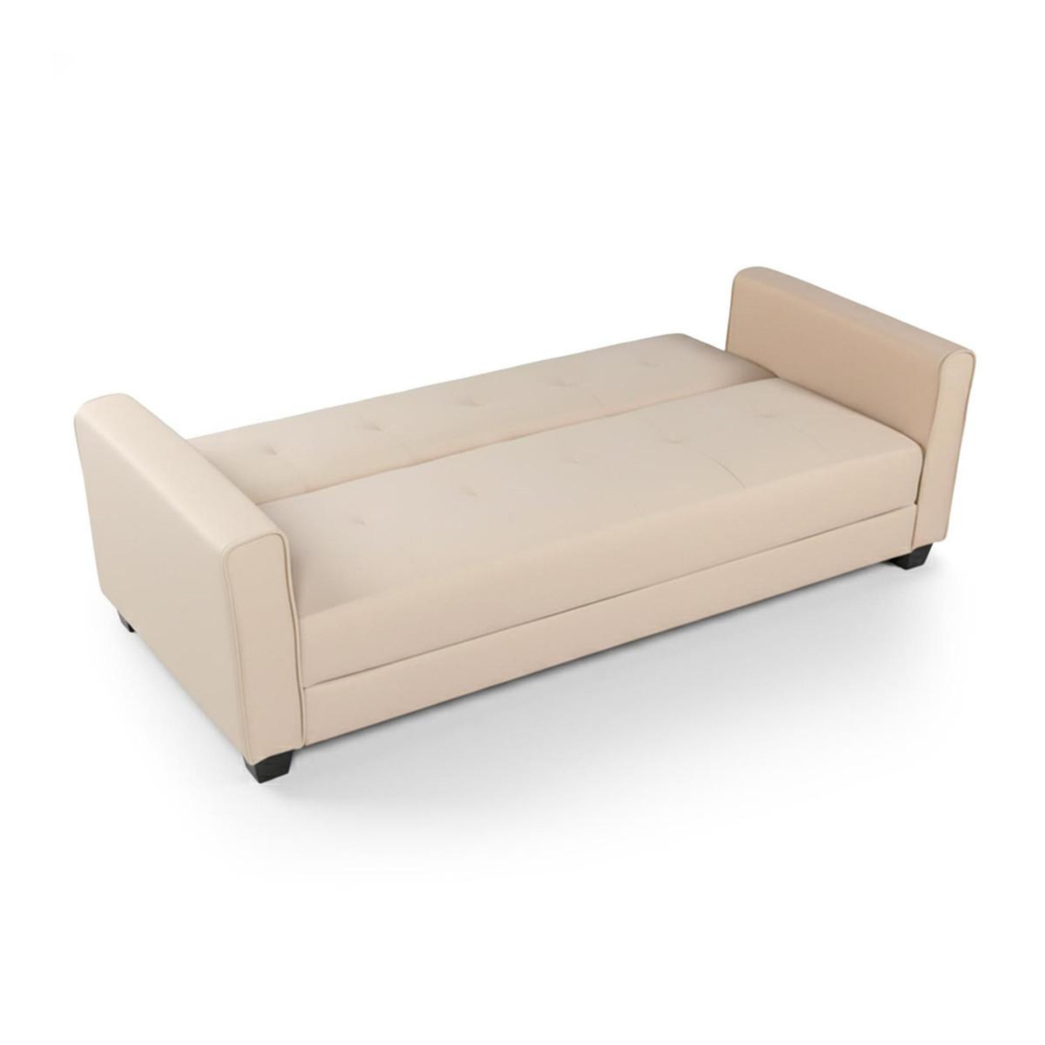 Voir la diapositive 3 : Paris Prix Canapé convertible 3 places  tosello  200cm beige
