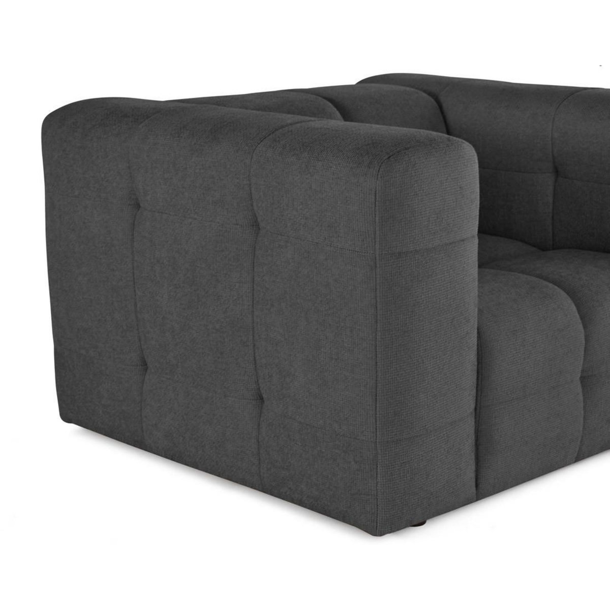 LISA DESIGN Suzano - fauteuil en tissu texturé