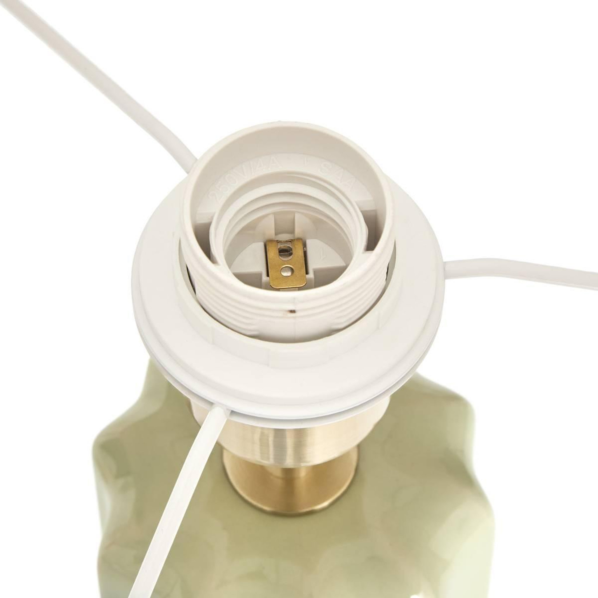 Voir la diapositive 3 : ATMOSPHERA Lampe à Poser Fleur  Vinny  55cm Vert