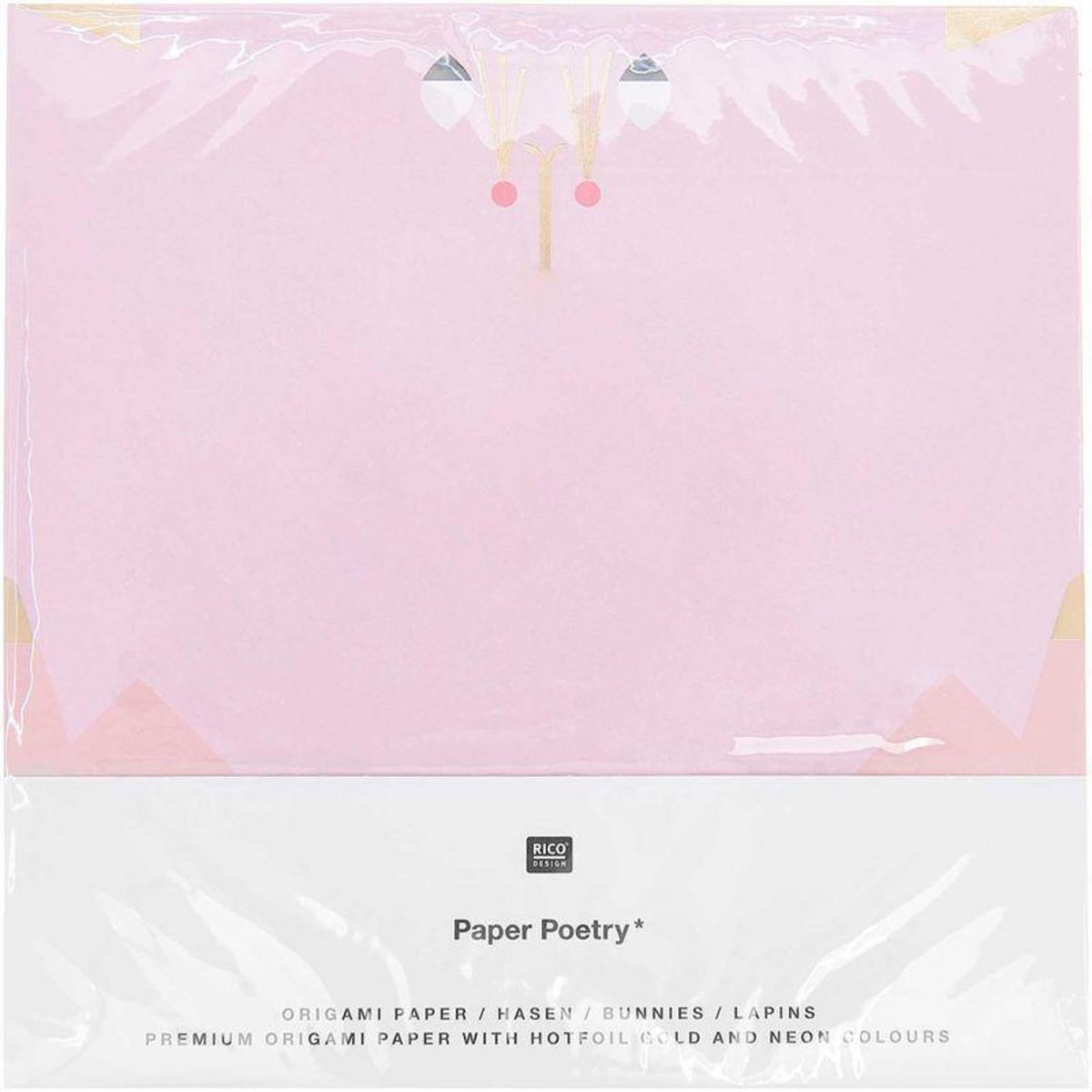 RICO DESIGN Papier d'origami de lapin, 30 feuilles