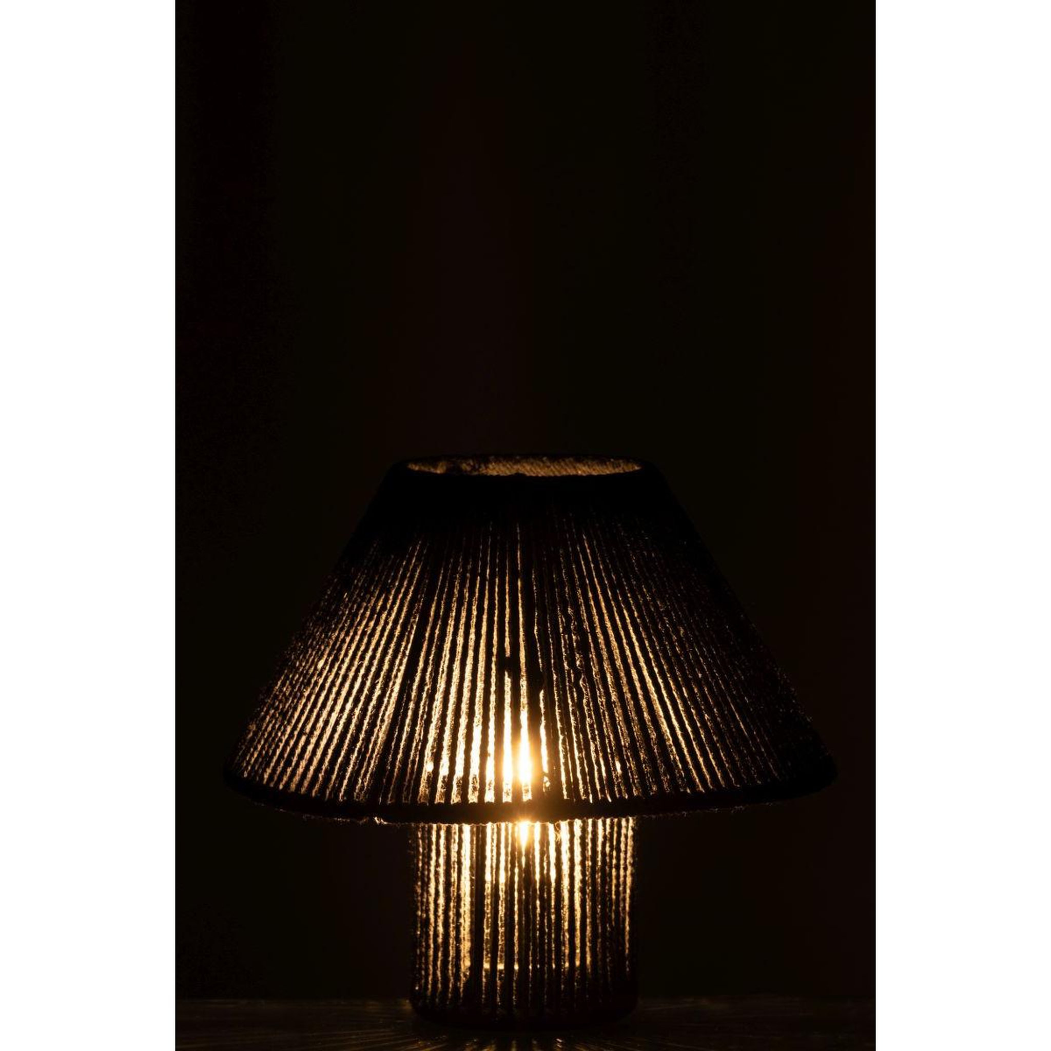 Voir la diapositive 3 : J-LINE Lampe à poser à led  roslyn  21cm noir