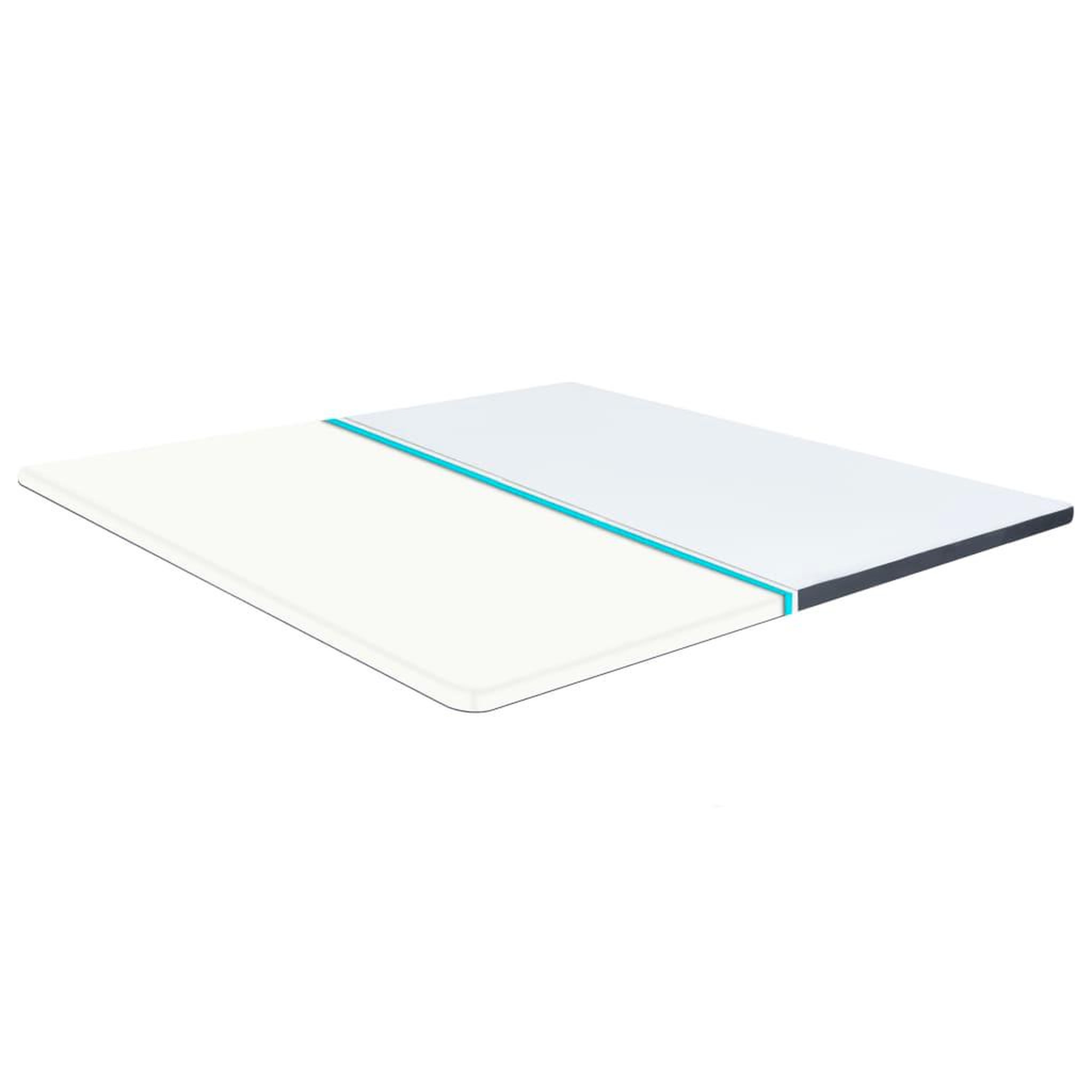 Voir la diapositive 3 : VIDAXL Surmatelas de sommier tapissier 200x200x5 cm