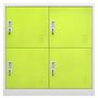 Voir la diapositive 3 : VIDAXL Armoires a casiers 5 pcs Gris clair et vert 90x45x92,5 cm Acier