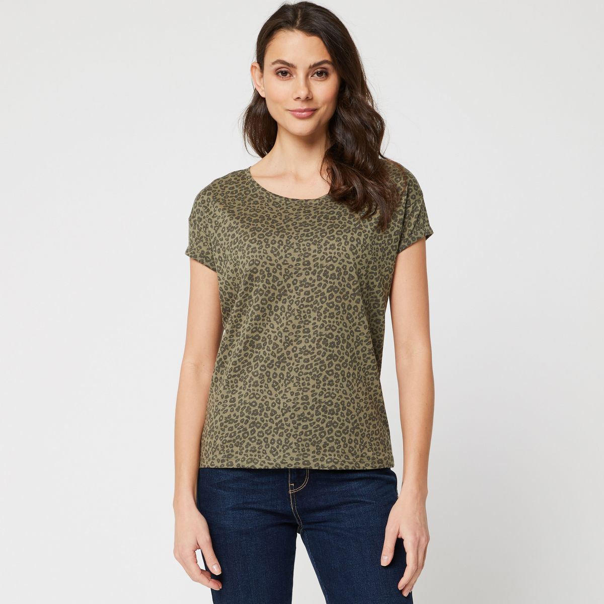 INEXTENSO T-shirt vert femme