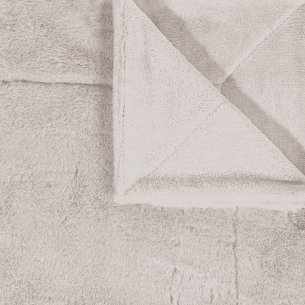 ACTUEL Plaid effet fausse fourrure 