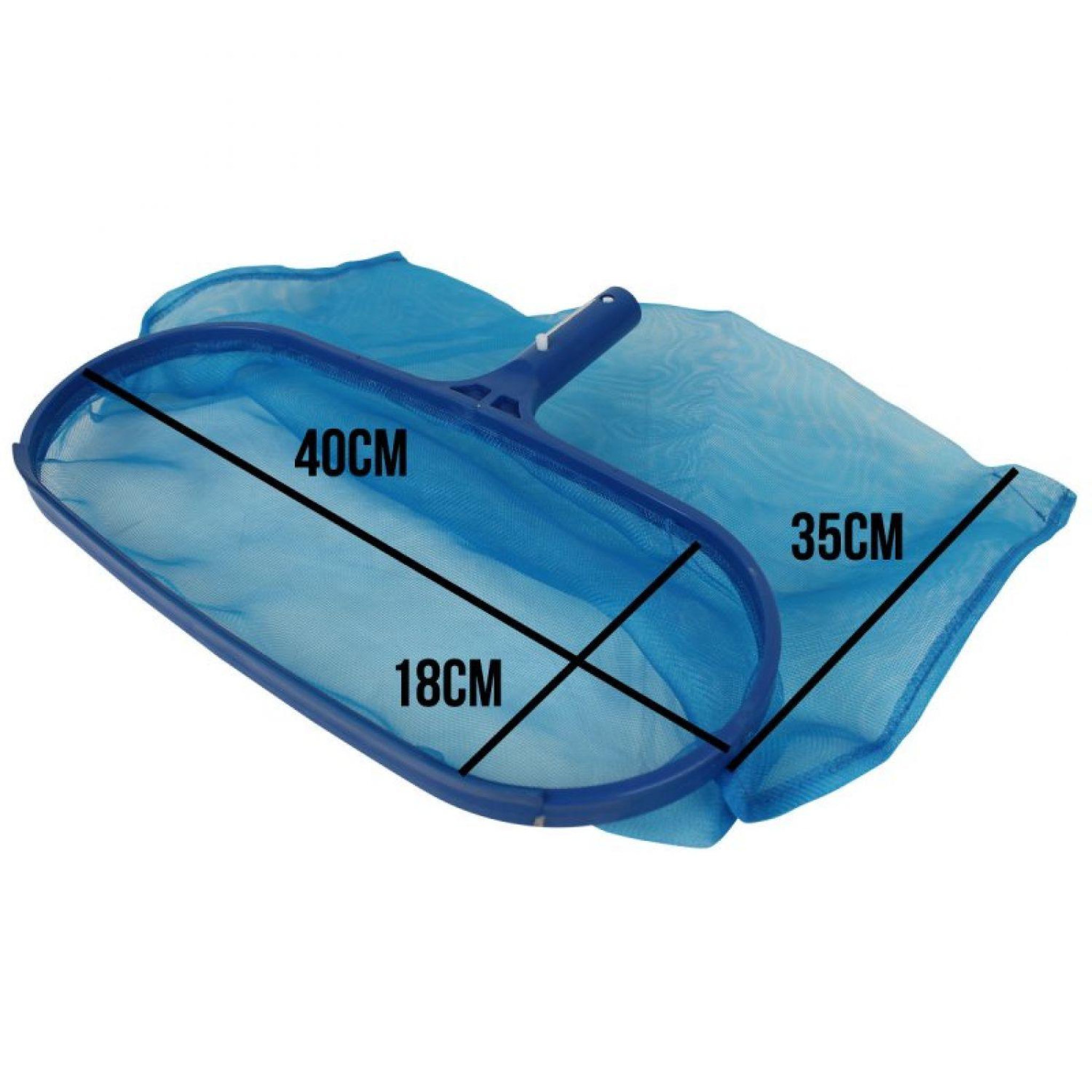 Voir la diapositive 2 : LINXOR Tête d'épuisette de fond bleu pour piscine adaptable sur manche standard ou télescopique