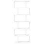 Voir la diapositive 5 : VIDAXL Etagere separatrice de piece a 6 niveaux blanc 70x24x193 cm