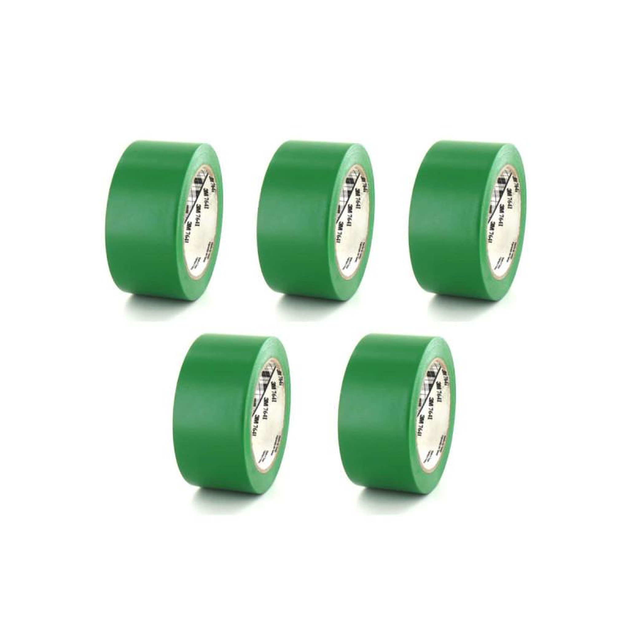 3M Lot de 5 rubans adhésifs vinyle 3m - vert - 50mm - 764v-50