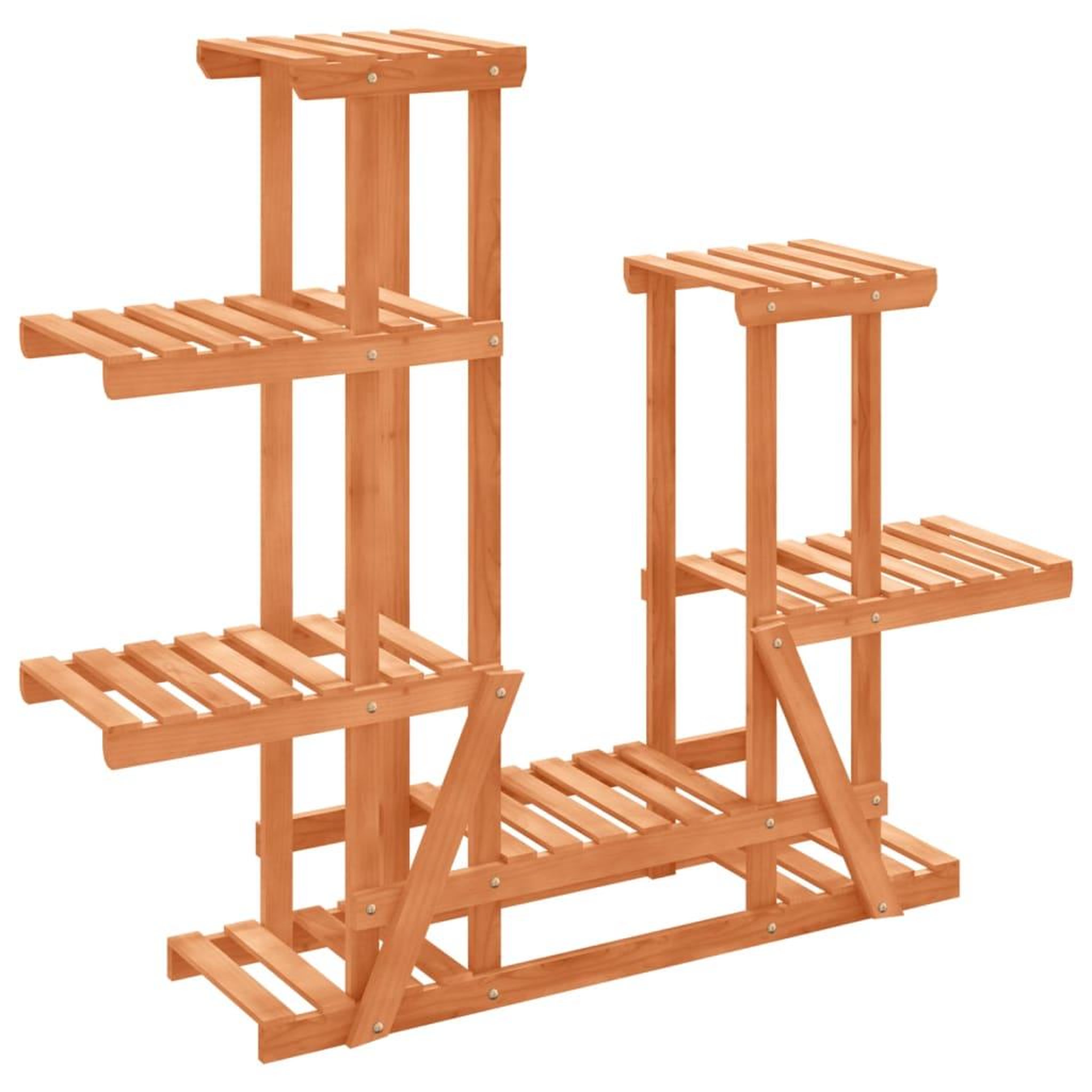 Voir la diapositive 2 : VIDAXL Support a fleurs 95x25x96 cm bois massif de sapin