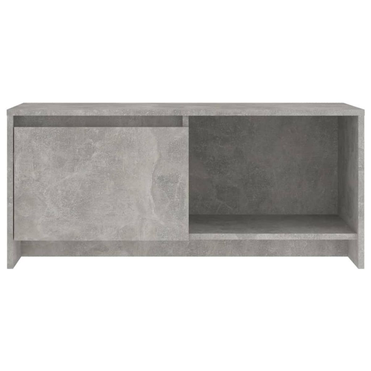 VIDAXL Meuble TV gris beton 90x35x40 cm bois d'ingenierie