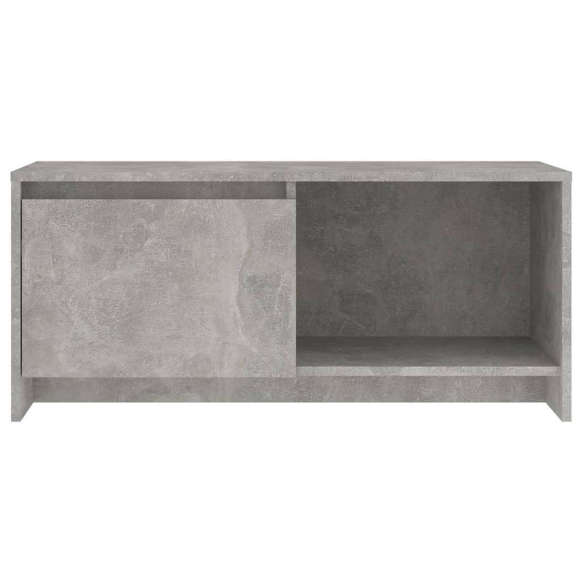 VIDAXL Meuble TV gris beton 90x35x40 cm bois d'ingenierie