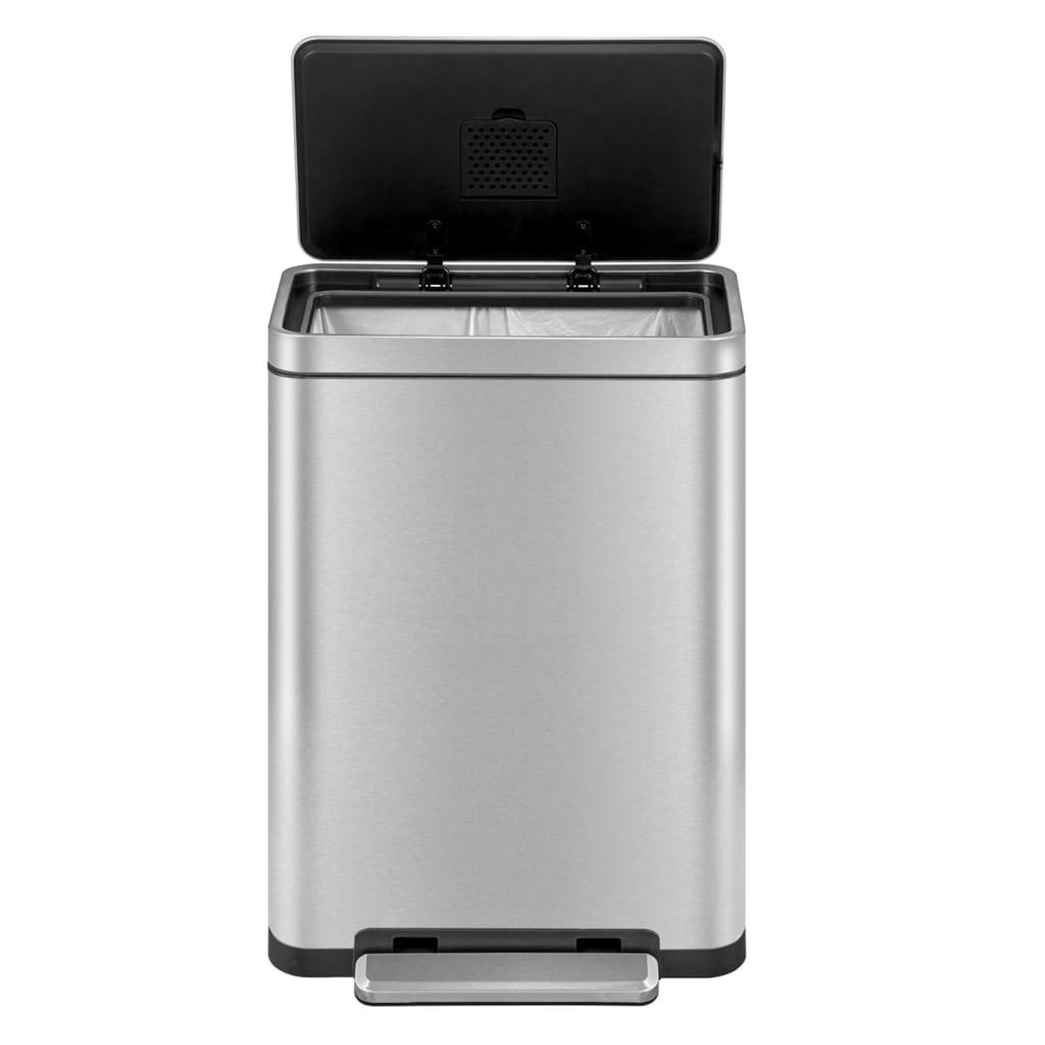 Voir la diapositive 4 : EKO EKO Poubelle a pedale X-Cube 30 L Argente mat