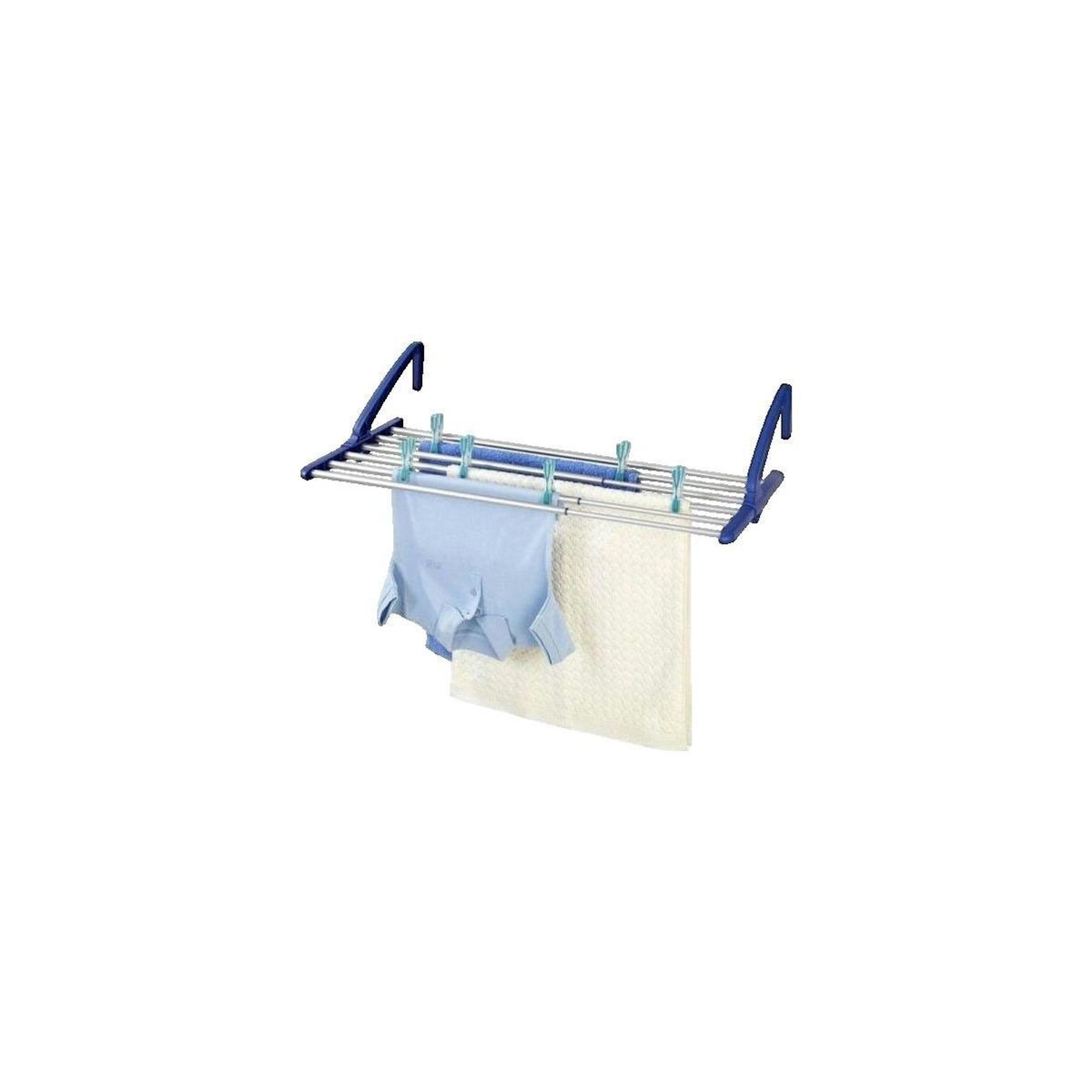 Wenko Séchoir à linge Wenko télescopique moderne argenté