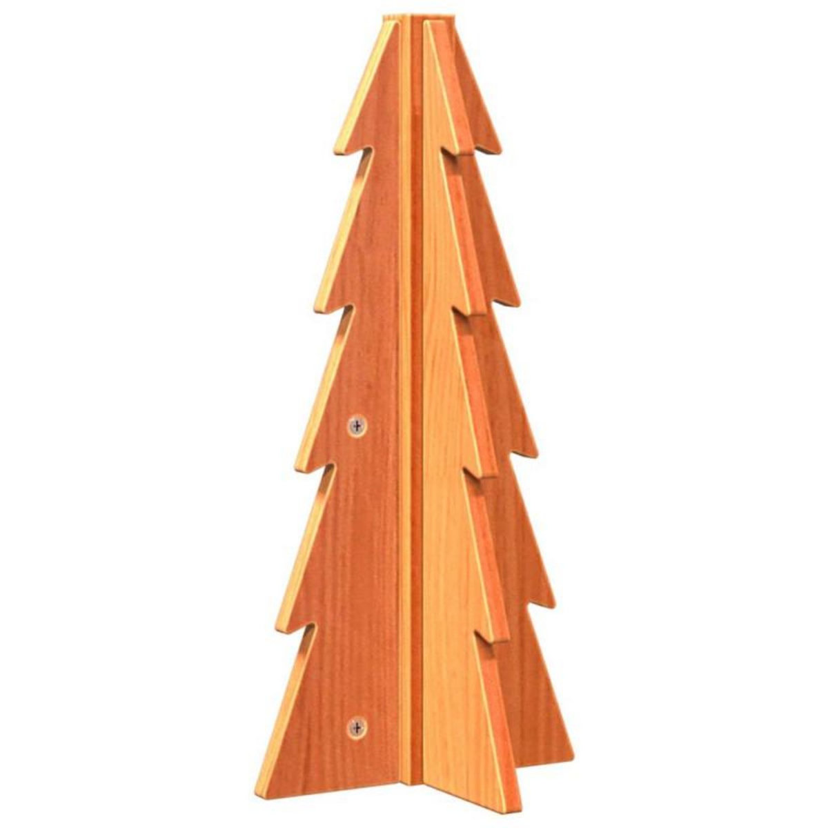 VIDAXL Arbre de Noël en bois pour décoration 49 cm bois de pin massif