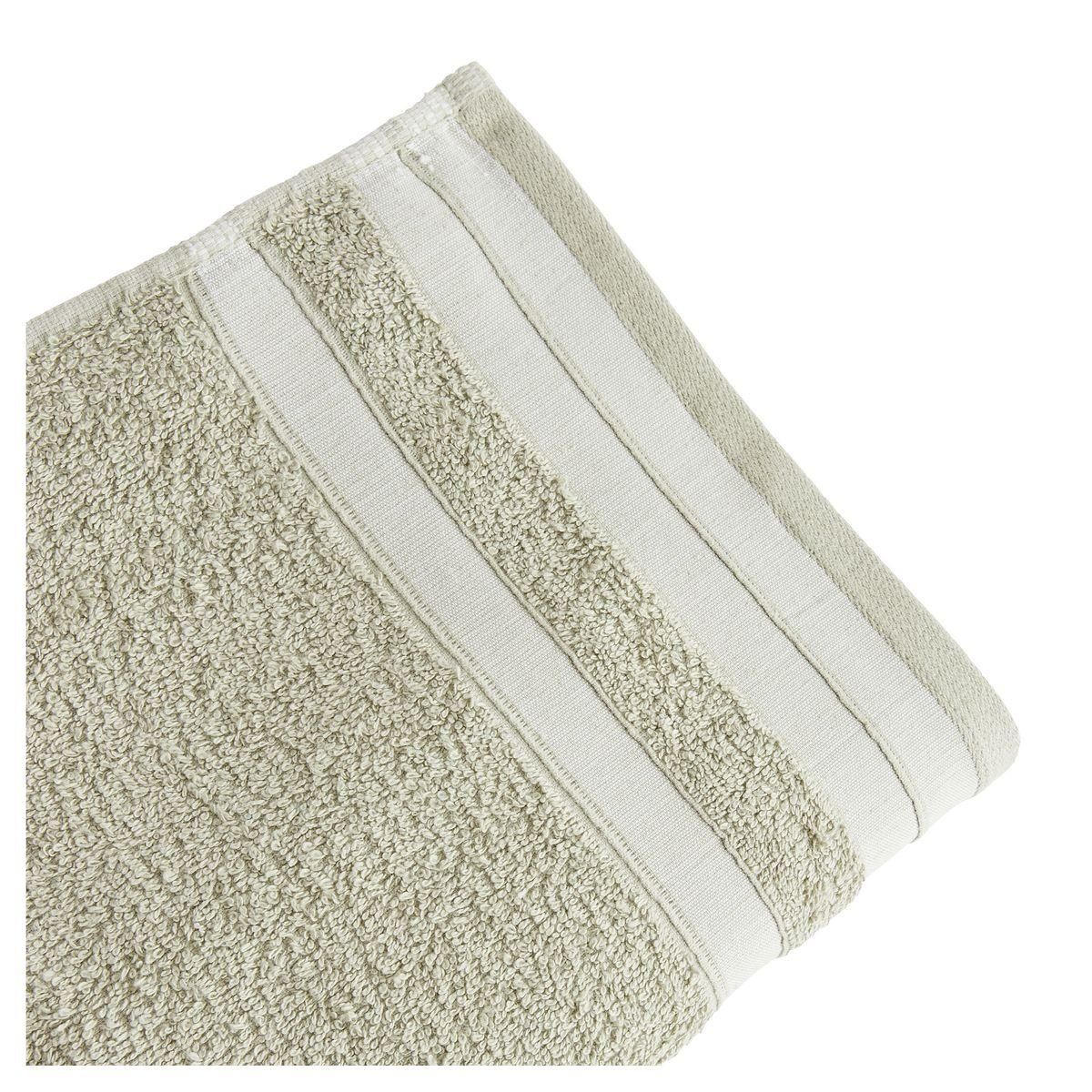 ACTUEL Serviette de toilette unie en polycoton recyclé 450 gsm