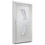 Voir la diapositive 4 : VIDAXL Porte d'entree Blanc 88x200 cm PVC