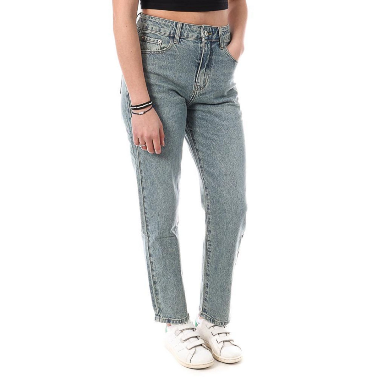 MONDAY PREMIUM Jean Mom Femme Monday Premium Mom Fit Dirty