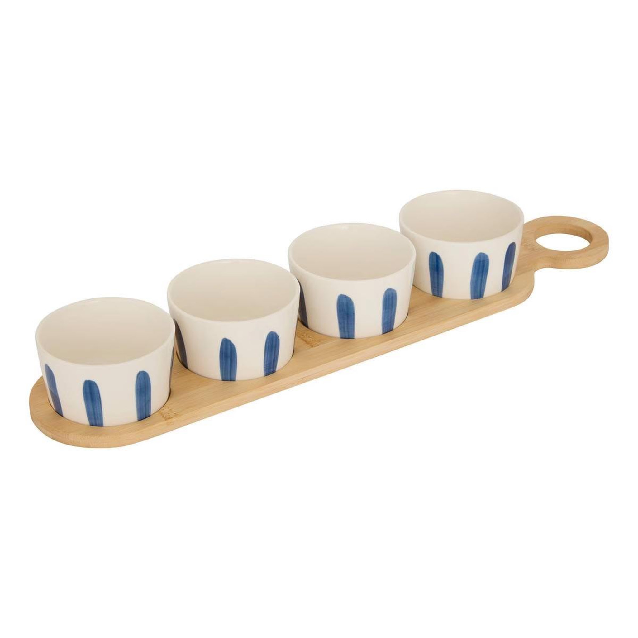 SECRET DE GOURMET Service apéritif 5 pièces  océania  48cm bleu