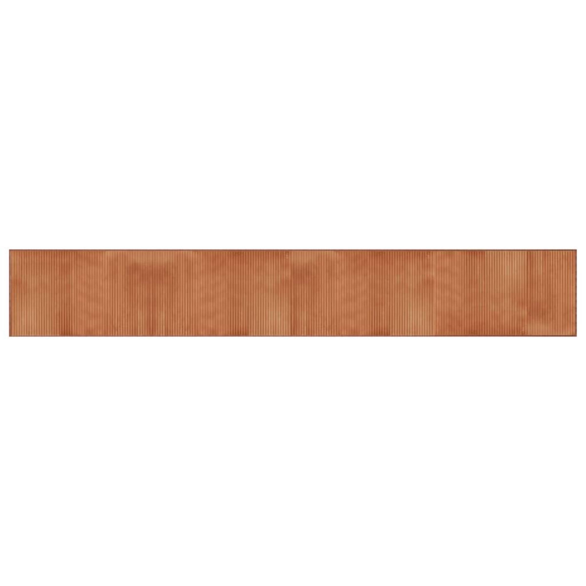 VIDAXL Tapis rectangulaire marron 60x400 cm bambou