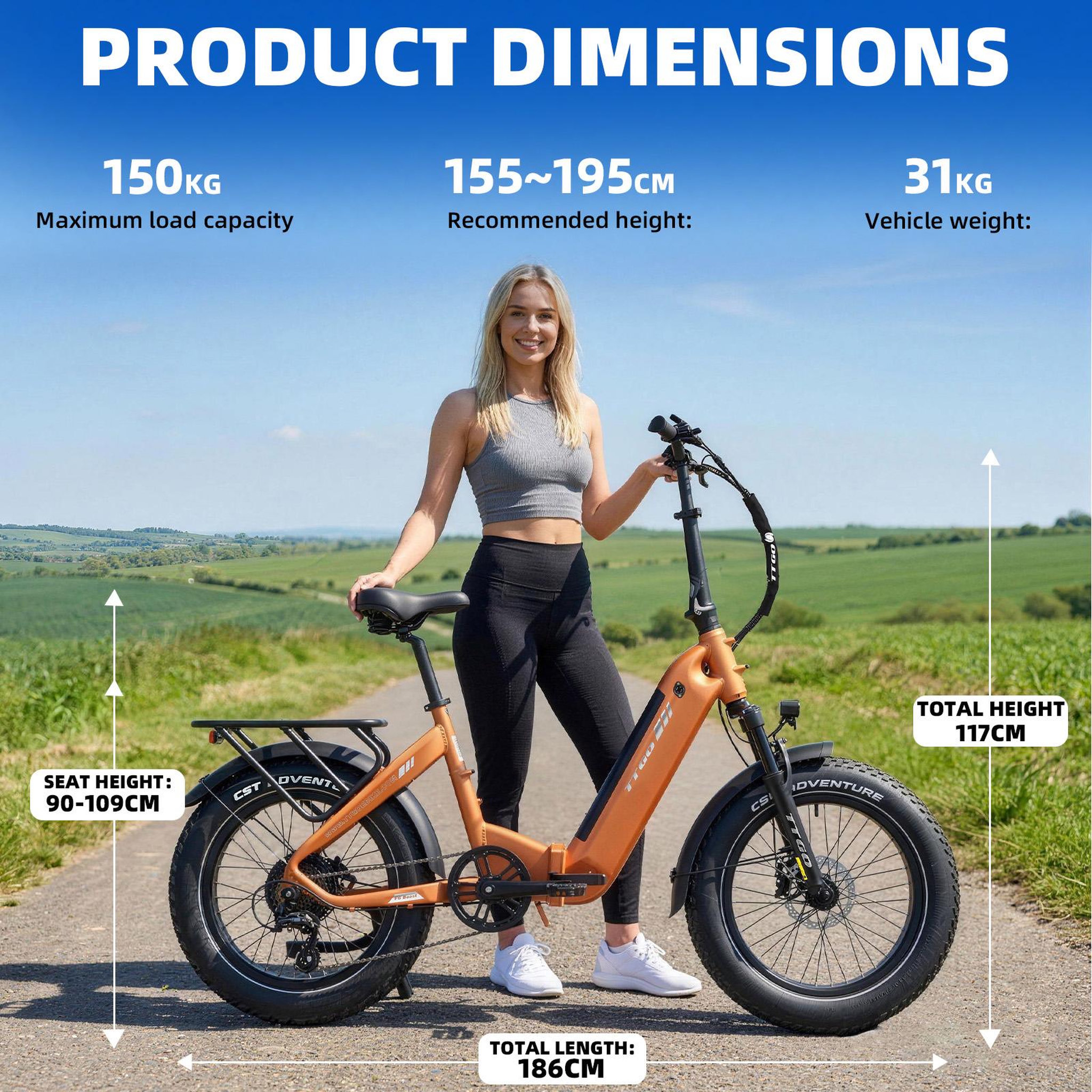 Voir la diapositive 4 : TTGO Vélo électrique pliant TTGO F6 Boost 250 W