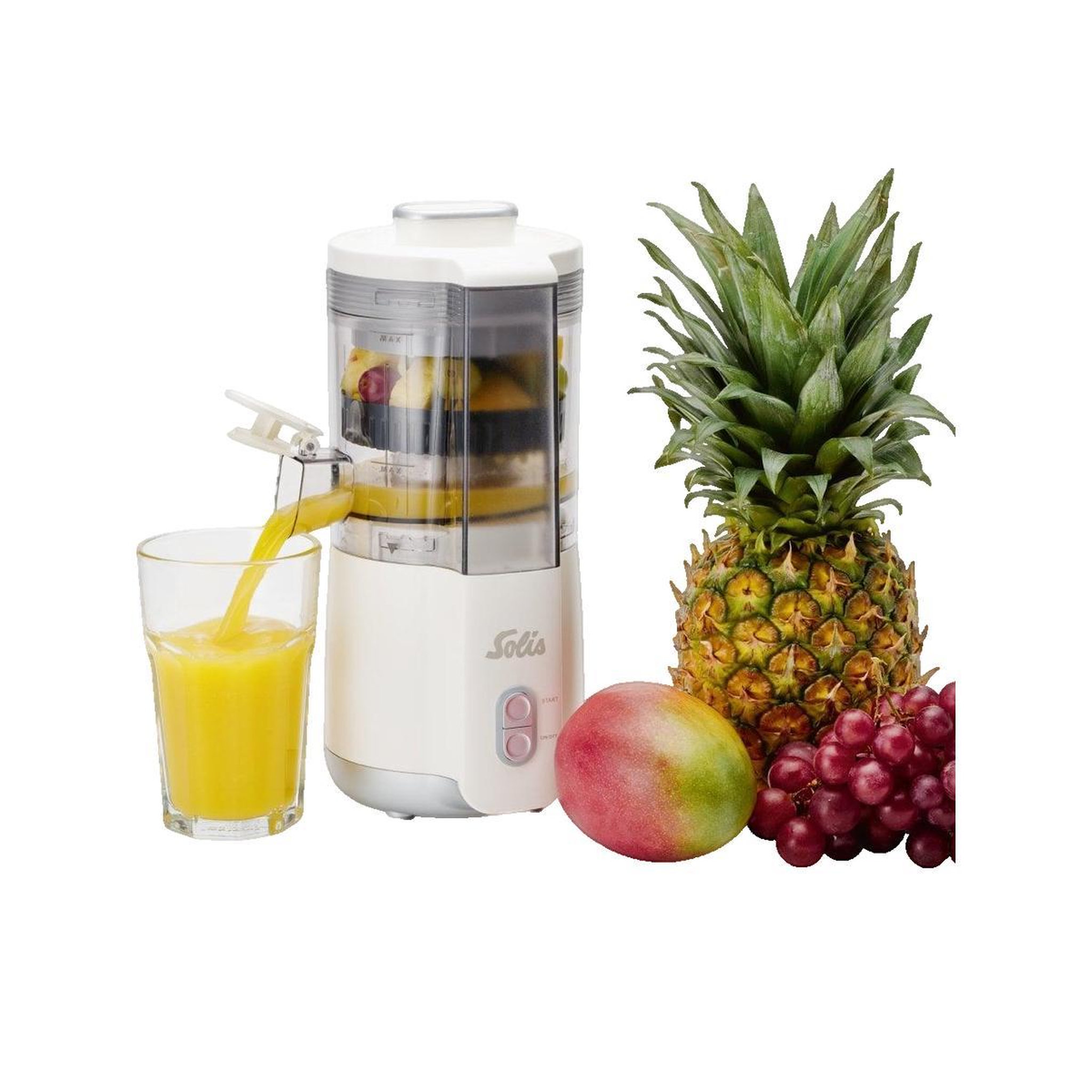 Voir la diapositive 2 : SOL'S Extracteur de jus Solis Multi JuicerMatic avec deux cônes de pressage interchangeables