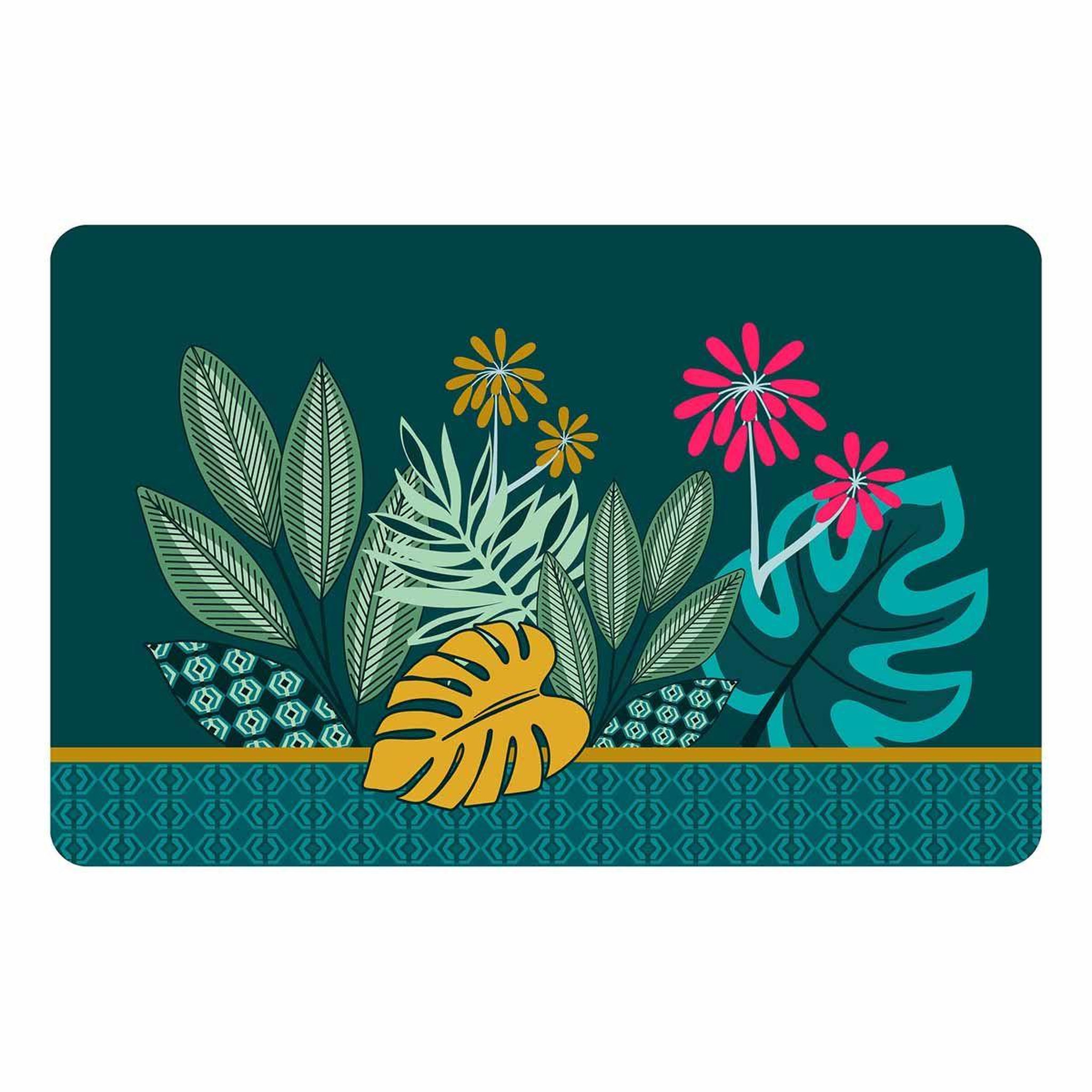 Douceur d'Intérieur Set de table imprimé  lilidae  28x44cm vert