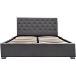 Habitat et Jardin Lit double avec coffre  Tino  - 140 × 190 cm - Gris