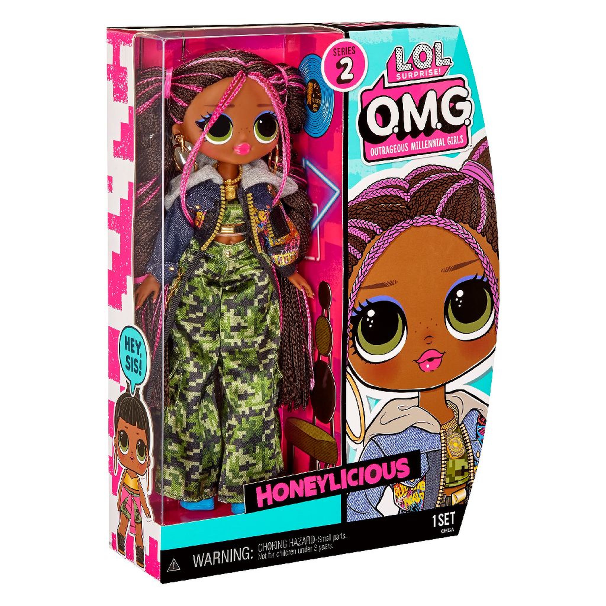 Voir la diapositive 2 : MGA LOL Surprise OMG Hos Doll - Honeylicious