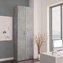 Voir la diapositive 3 : VIDAXL Armoire de bureau Gris beton 60x32x190 cm Bois d'ingenierie