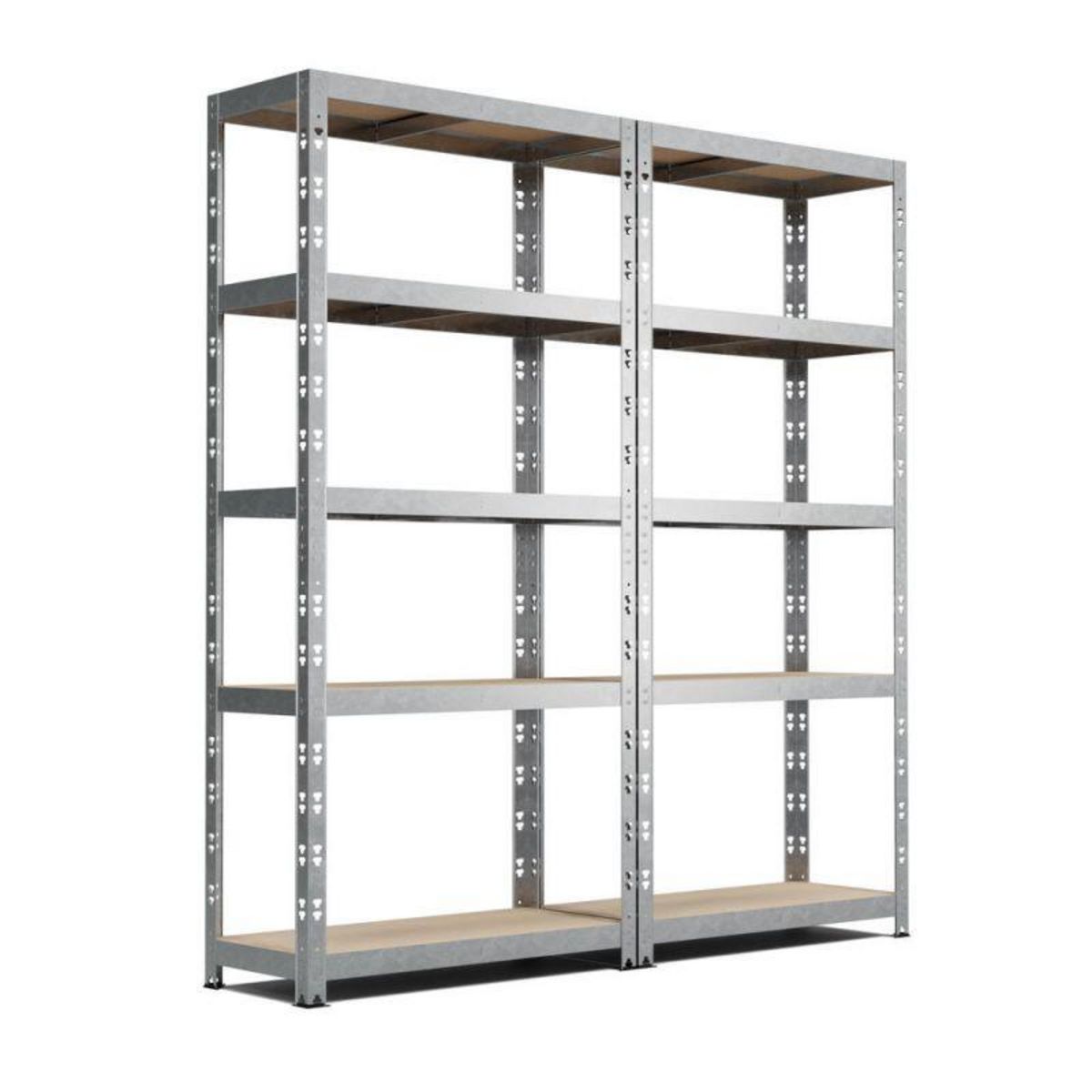 EUROSPEN Lot de 2 Etagères de rangement modulables et polyvalentes pour atelier, garage, cave... Charge Lourde max 500kg x2